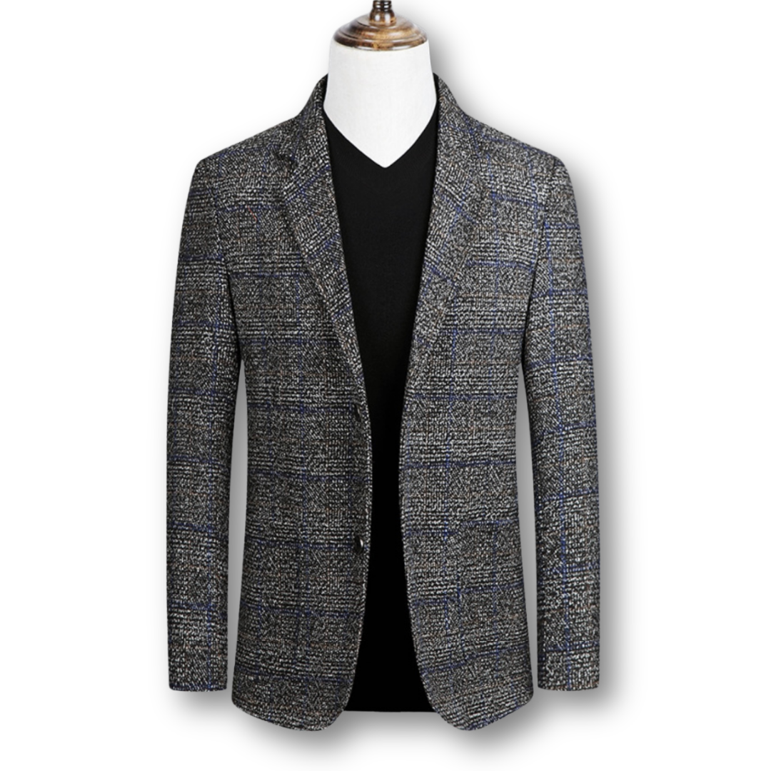 Lorenzo | Geruite Herenblazer met Tijdloze Elegantie