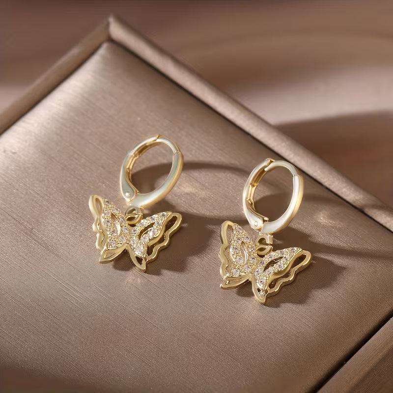 Vlinder Geluksoorbellen met Gratis Ketting