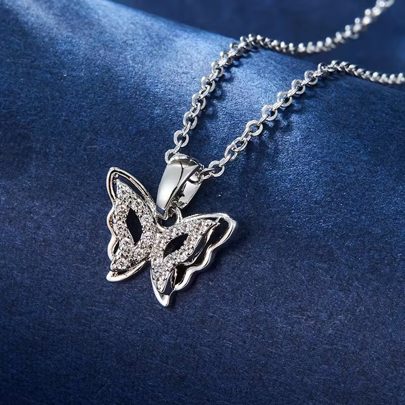 Vlinder Geluksoorbellen met Gratis Ketting