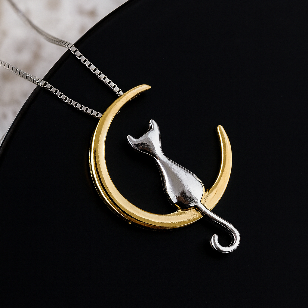 Romantische Maan- en Kattenketting