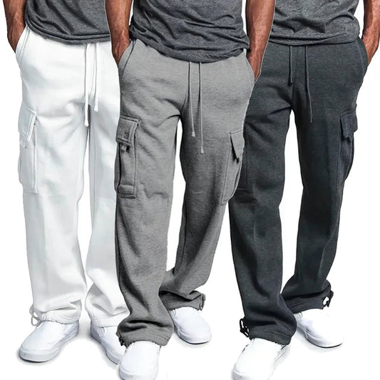 Manuel | Cargo sweatpants met fleece