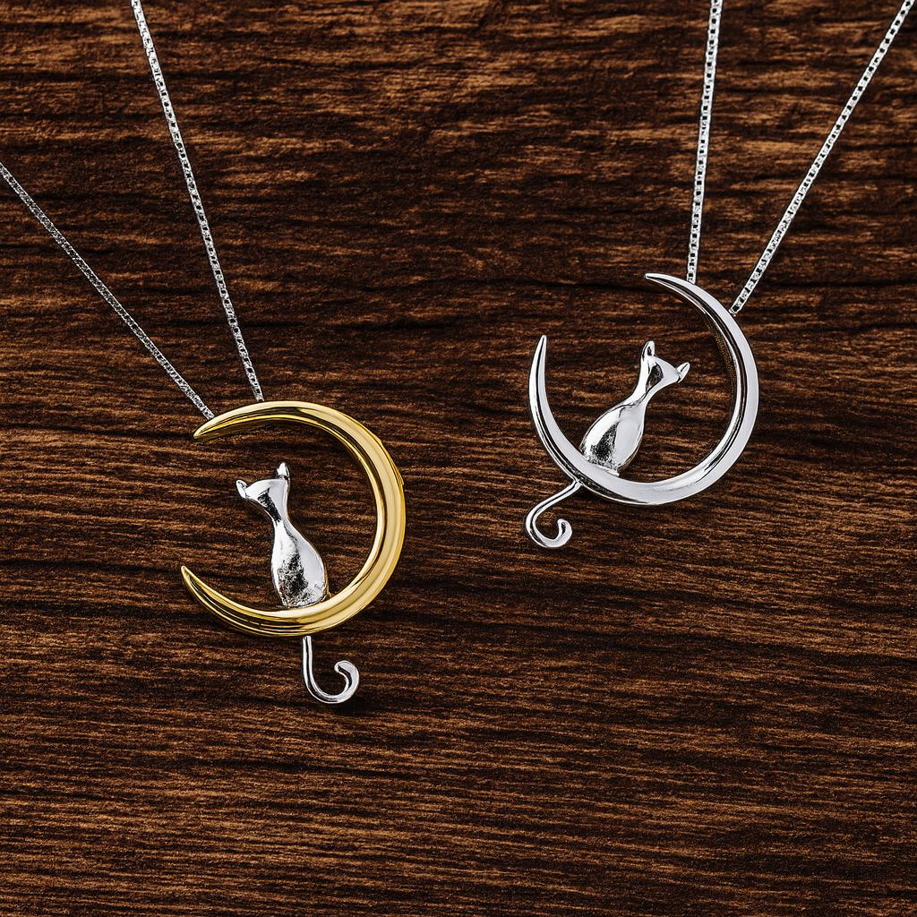 Romantische Maan- en Kattenketting