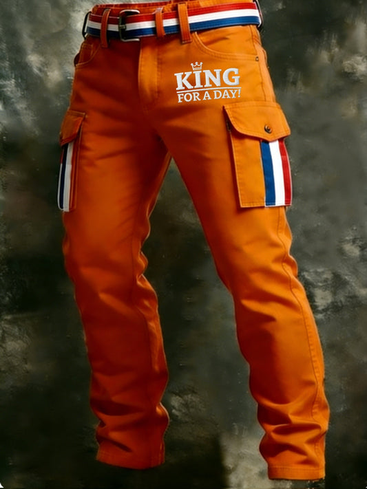 Koningsdag vrijetijdsbroek voor heren
