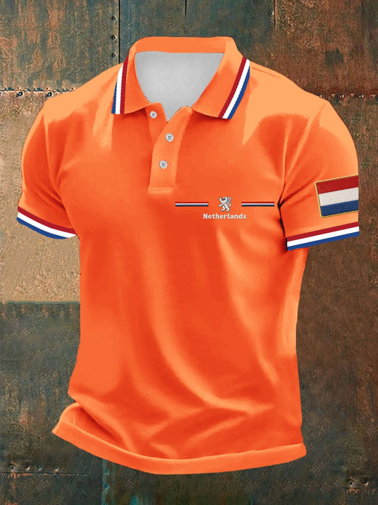 Koningsdag poloshirt voor heren