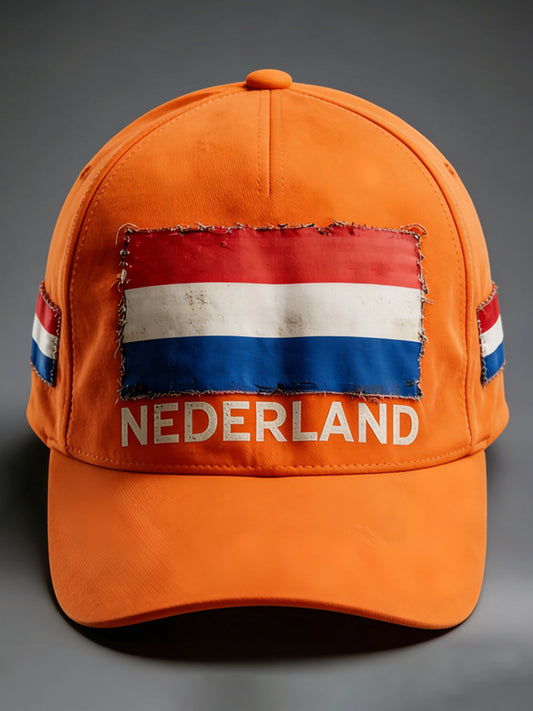 Unisex Nederland Vlag Print Hoed