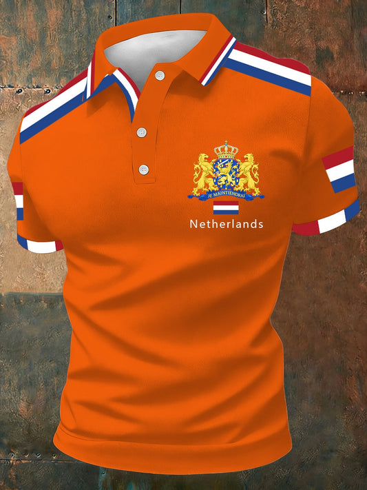 Koningsdag poloshirt voor heren